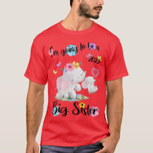 T-shirt Je vais être une grande soeur 2023 Grossesse Annou