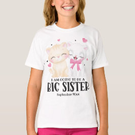 T-shirt Je Vais Être Une Grande Soeur Faire-part Bébé