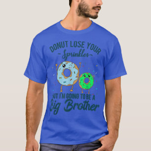 T-shirt Je vais être une Grosse Grosse Frère Bleue Verte G
