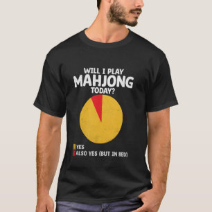 T-shirt Je vais jouer au jeu de tuiles Mahjong Joueur de M