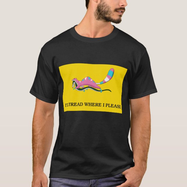 T-shirt Je vais marcher là où je vous prie (Devant)