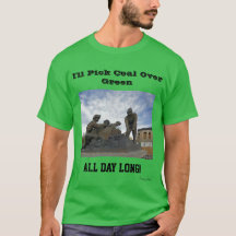 Je vais ramasser du charbon sur le vert toute la j