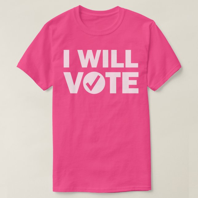 T-shirt Je Vais voter (Design devant)