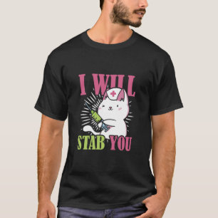 T-shirt Je vais vous tabiller   Chat infirmière