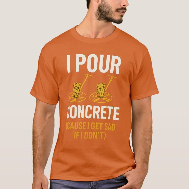 T-SHIRT JE VERSE DU BÉTON (Devant)