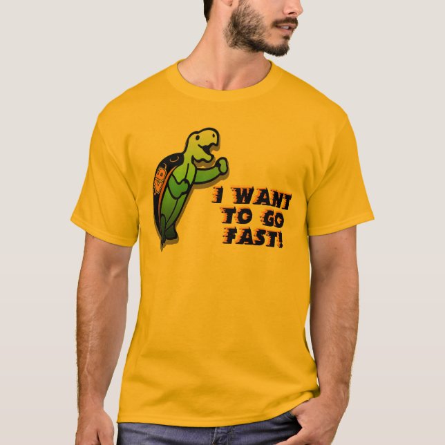 T-shirt Je veux aller rapidement (Devant)