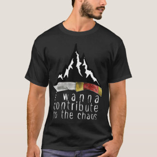 T-shirt Je veux contribuer au Mont Chaos