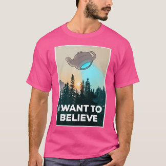 T-shirt Je Veux Croire En Russells Teapot - Philosophe