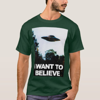 T-shirt Je Veux Croire UFO UFO
