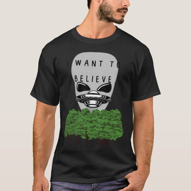 T-shirt Je Veux Croire (X Fichiers) (Devant)