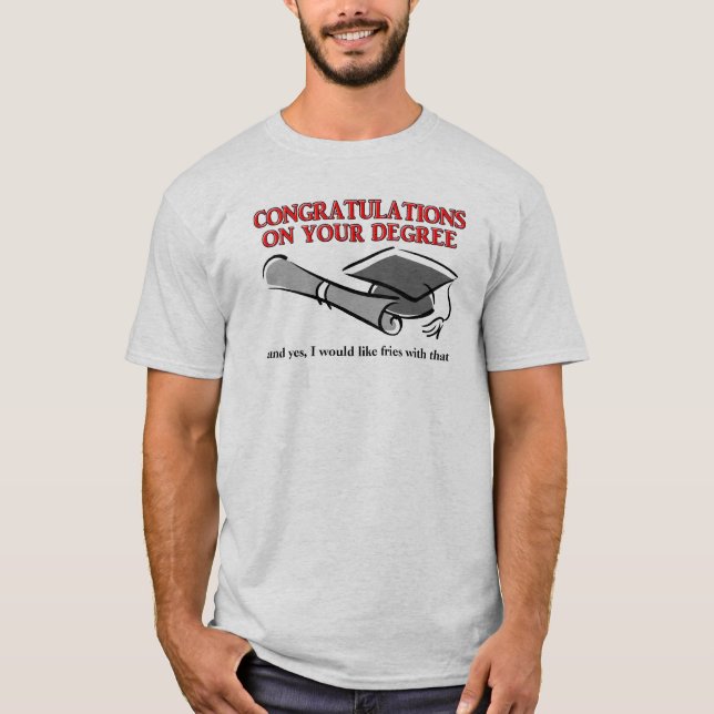 T-shirt Je Veux Des Fries Avec Ce Drôle Humour De Chemise  (Devant)