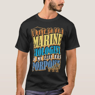 T-shirt Je veux être biologiste marin