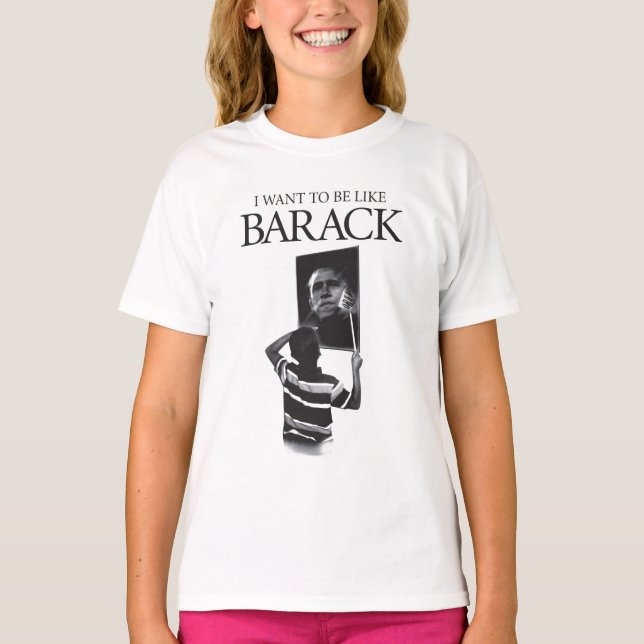 T-shirt Je Veux Être Comme Barack Mirror (Devant)