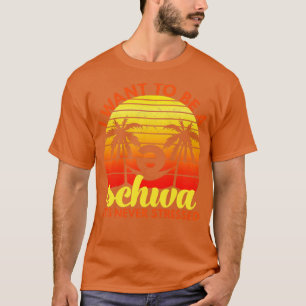 T-shirt Je veux être un Schwa C'est jamais stressé Long Sl