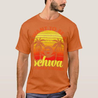 T-shirt Je veux être un Schwa C'est jamais stressé Long Sl