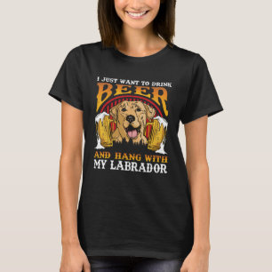 T-shirt Je Veux Juste Boire De La Bière Et Accrocher Avec