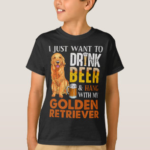 T-shirt Je Veux Juste Boire De La Bière Et Accrocher Avec 