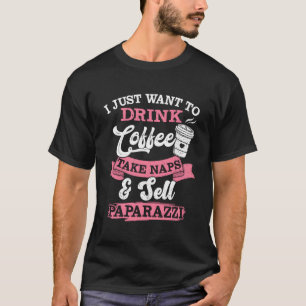 T-shirt Je Veux Juste Boire Du Café Prendre Des Sièges Ven