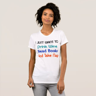 T-shirt Je veux juste boire du vin