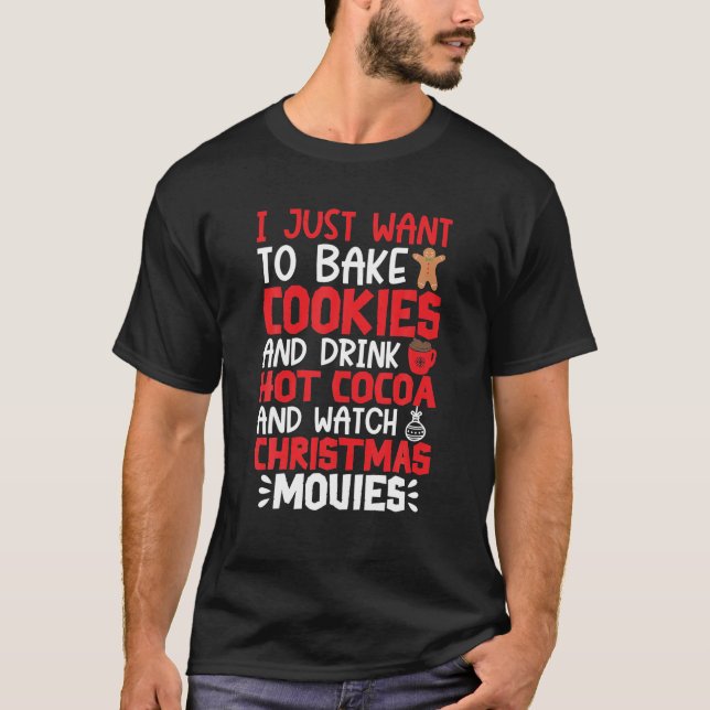 T-shirt Je Veux Juste Cuire Des Cookies Boire Du Coca Chau (Devant)