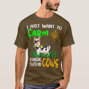 T-shirt Je Veux Juste Fermer Et Me Raccrocher Avec Mes Vac