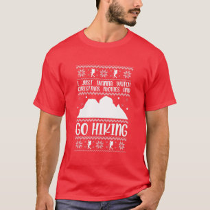 T-shirt Je Veux Juste Regarder Les Films De Noël Et Aller 