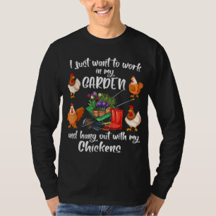 T-shirt Je Veux Juste Travailler Dans Mon Jardin Et Accroc