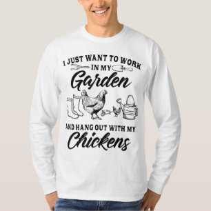 T-shirt Je Veux Juste Travailler Dans Mon Jardin Et Me Rac