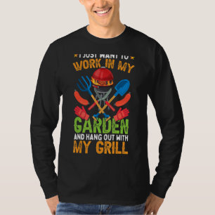 T-shirt Je Veux Juste Travailler Dans Mon Jardin Et Me Rac
