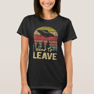 T-shirt Je Veux Laisser L'Alien De Sayings Sarcastiques Uf