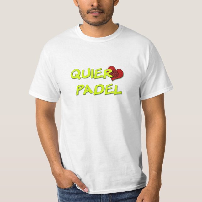T-shirt Je veux padel (Devant)