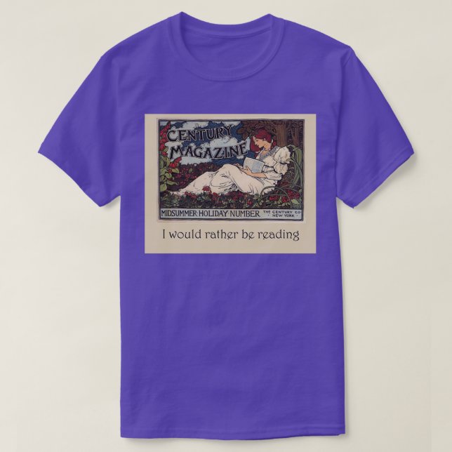 T-shirt Je Veux Plutôt Lire (Design devant)