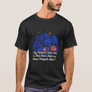 T-shirt Je veux que je frotte un peu de Lotion Camping Pap