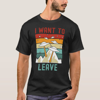 T-shirt Je Veux Quitter Alien Lover