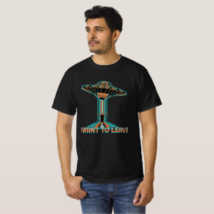 T-shirt Je veux quitter l'enlèvement d'alien de l'OVNI Sci