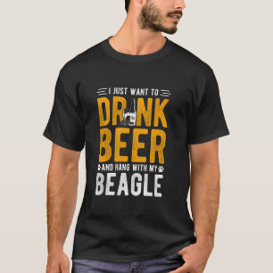 T-SHIRT JE VEUX SIMPLEMENT BOIRE DE LA BIÈRE ET MANGER AVE