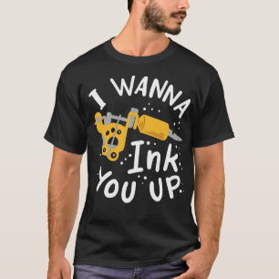 T-shirt Je Veux T'Encre Debout Artiste De Tatouage