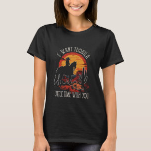 T-shirt Je veux Tequila Funny Outfit Cactus West Little Ti