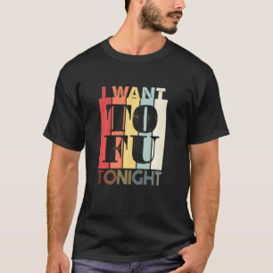 T-shirt Je Veux Tofu Ce Soir Vegan Vegetarian Retro
