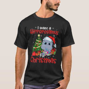 T-shirt Je Veux Un Hippopotame Pour Un Hippopotame Père No