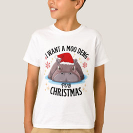 T-shirt je veux un moo deng pour noël