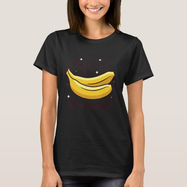 T-shirt Je Veux Voir Ma Banana Hammock Papa Plaisanter (Devant)