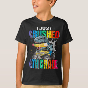T-shirt Je viens de broyer le Dinosaure 4e année TRex Mons