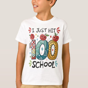 T-shirt Je viens de frapper 100 jours de célébration scola