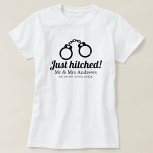 T-shirt Je viens de frapper M. et Mme de drôles menottes j
