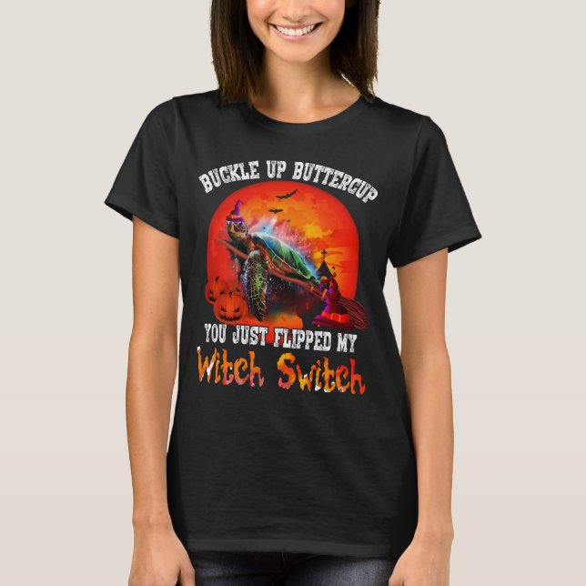 T-shirt Je viens de retourner mon commutateur de sorcière  (Devant)
