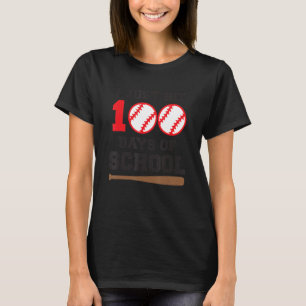 T-shirt Je Viens De Toucher 100 Jours Softball Teacher Boy
