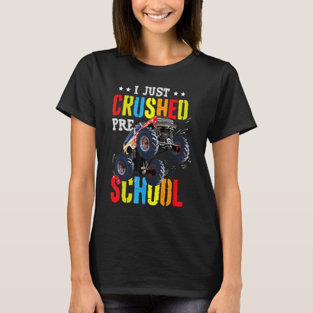 T-shirt Je Viens D'Écraser La Graduation De L'École Présco (Devant)