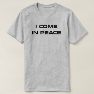 T-shirt Je Viens En Paix (Chemise Couples Correspondantes)
