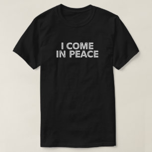 T-shirt Je Viens En Paix (Chemise Couples Correspondantes)
